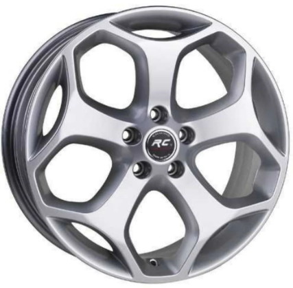 RC-317 8.0X18 5X108 ET53 63.4 Silver Jant