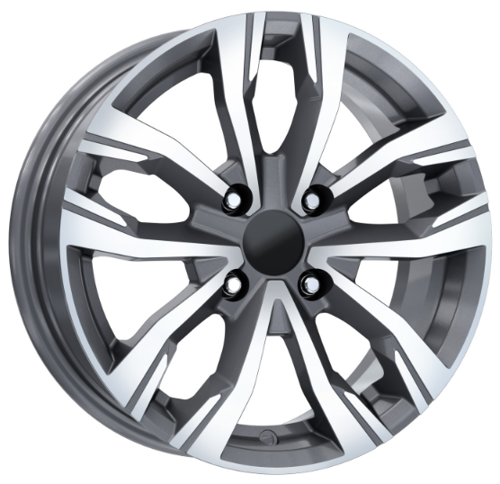 EMR DY-746 7.0X16 4X100 ET40 60.1 Gun Metal Diamond Jant