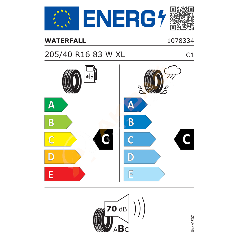 205/40/16 83W XL ECO DYNAMIC WATERFALL