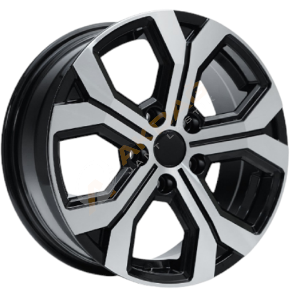 17X6,5 JANT ARGENT 17260 5X114,3 ET40 66,1 BLACK LIP DİAMOND