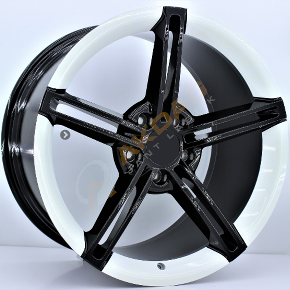 19X8,5 JANT BKYS 1178 5X112 ET35 66,5 BLACK WHİTE TAYCAN İTHAL
