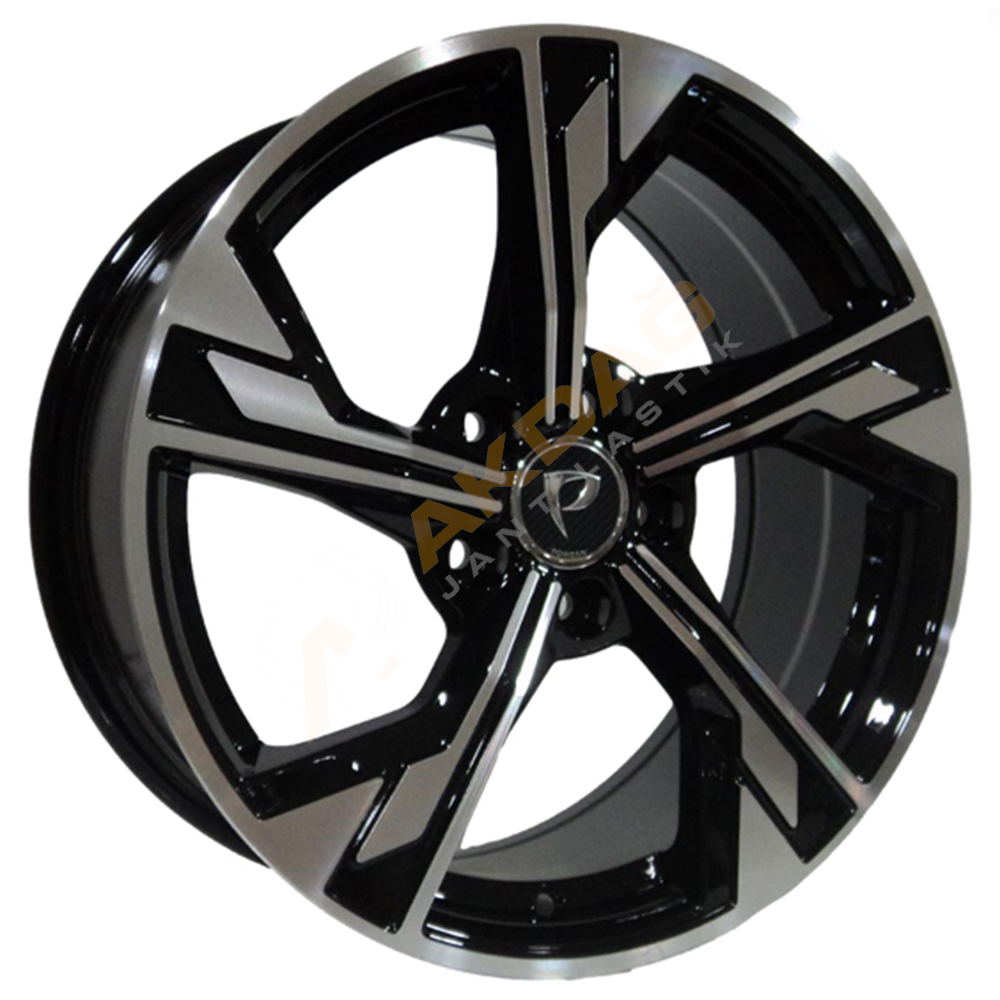 17X7,5 JANT BK 5419 5X112 ET40 66,45 BLACK MACHİNED