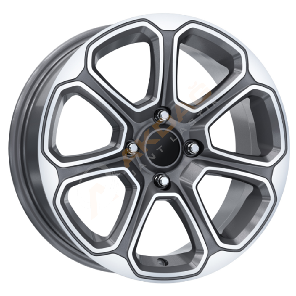 15X6 JANT DY 1525 4X108 ET35 67,1 GUN METAL DİAMOND