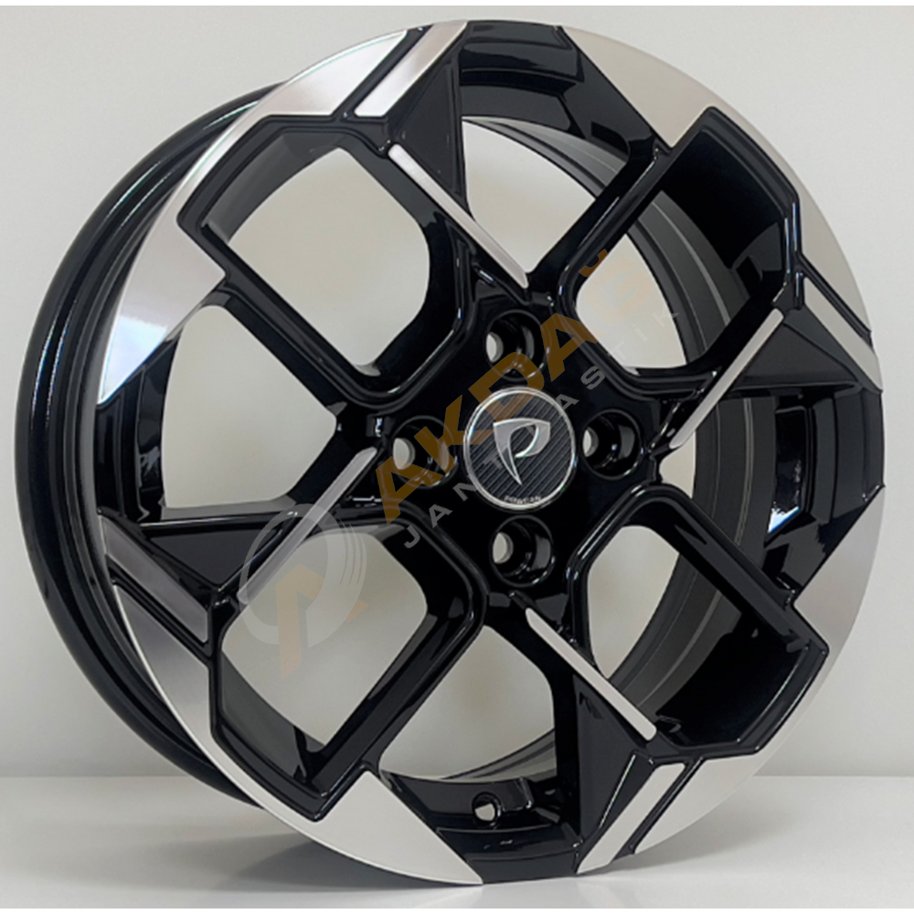 15X6 JANT BKY 1184 4X100 ET45-67.1 BLACK DİAMOND