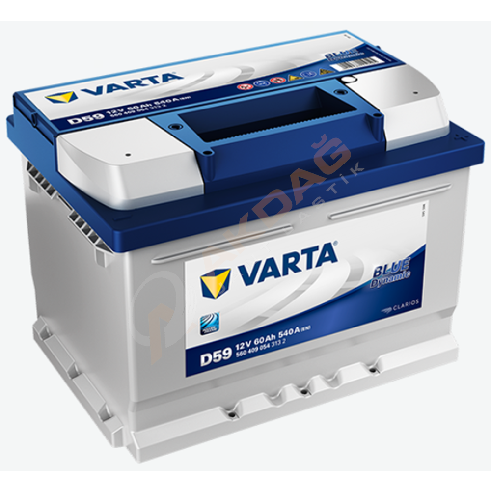 12V 60Ah Varta Akü Blue Dynamic D59 ( Alçak Tip )