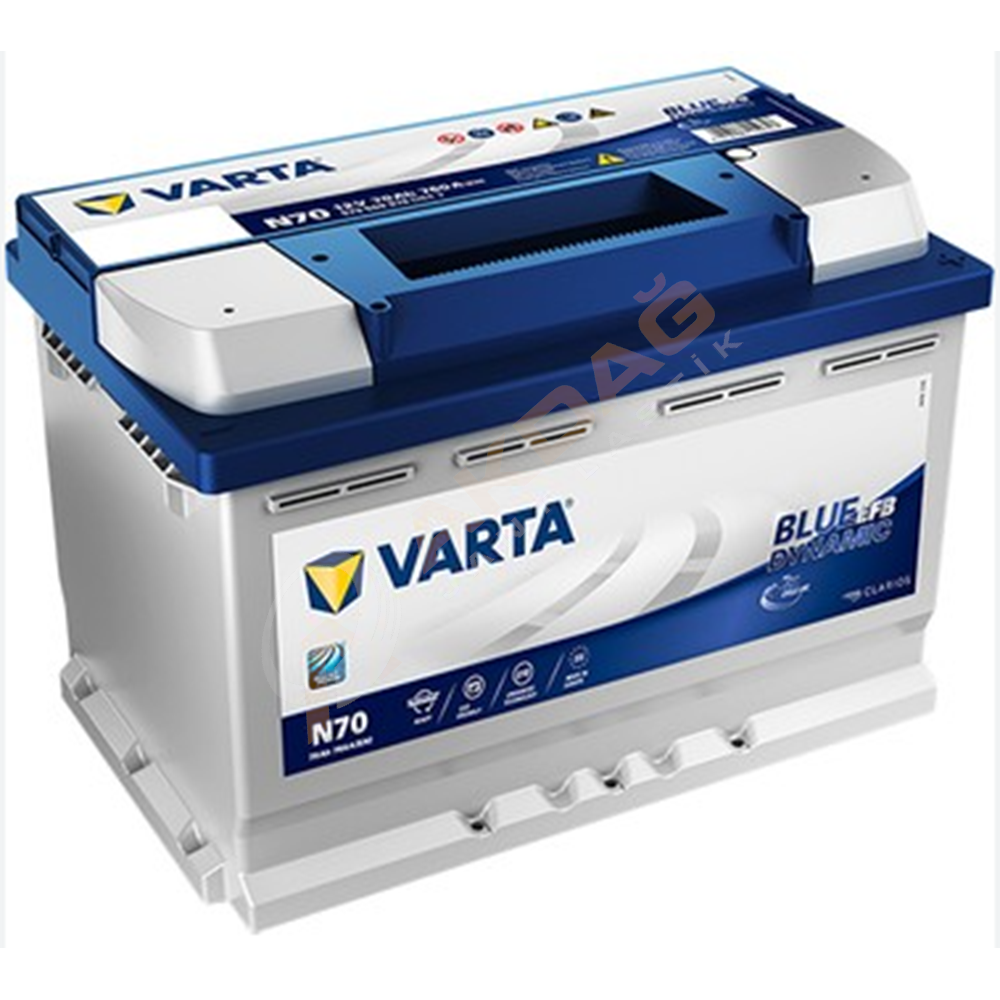 12V 70Ah Varta Akü Blue Dynamic N70 EFB Start-Stop