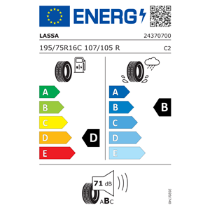 195/75/16C TRANSWAY 107/105R 8PR LASSA