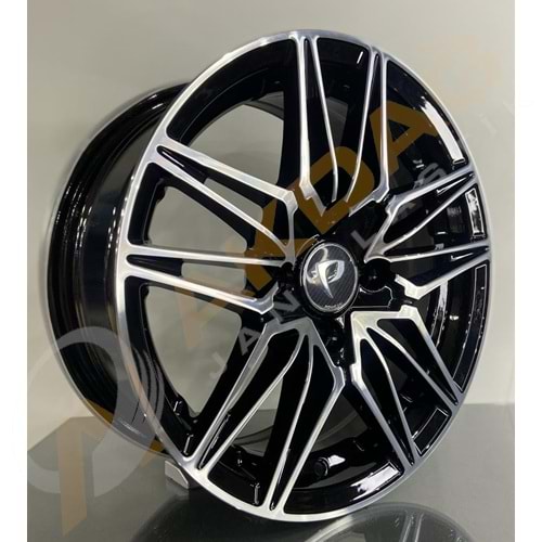 15X6,5 JANT BK 1050 4X100 ET35-73,1 BLACK MACHINED