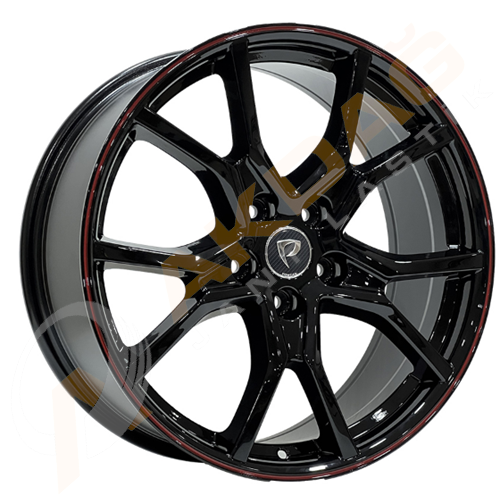 19X8,0 JANT BK 5388 5X114,3 ET45 64,1 BLACK RED