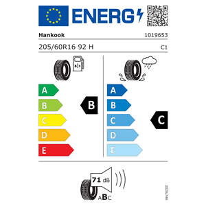 205/60/16 92H K435 KINERGY ECO 2 HANKOOK